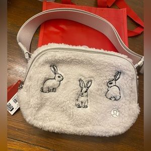 NEW Lululemon Everywhere Belt Bag 1L Fleece New Years Lunar Rabbit Bunny
